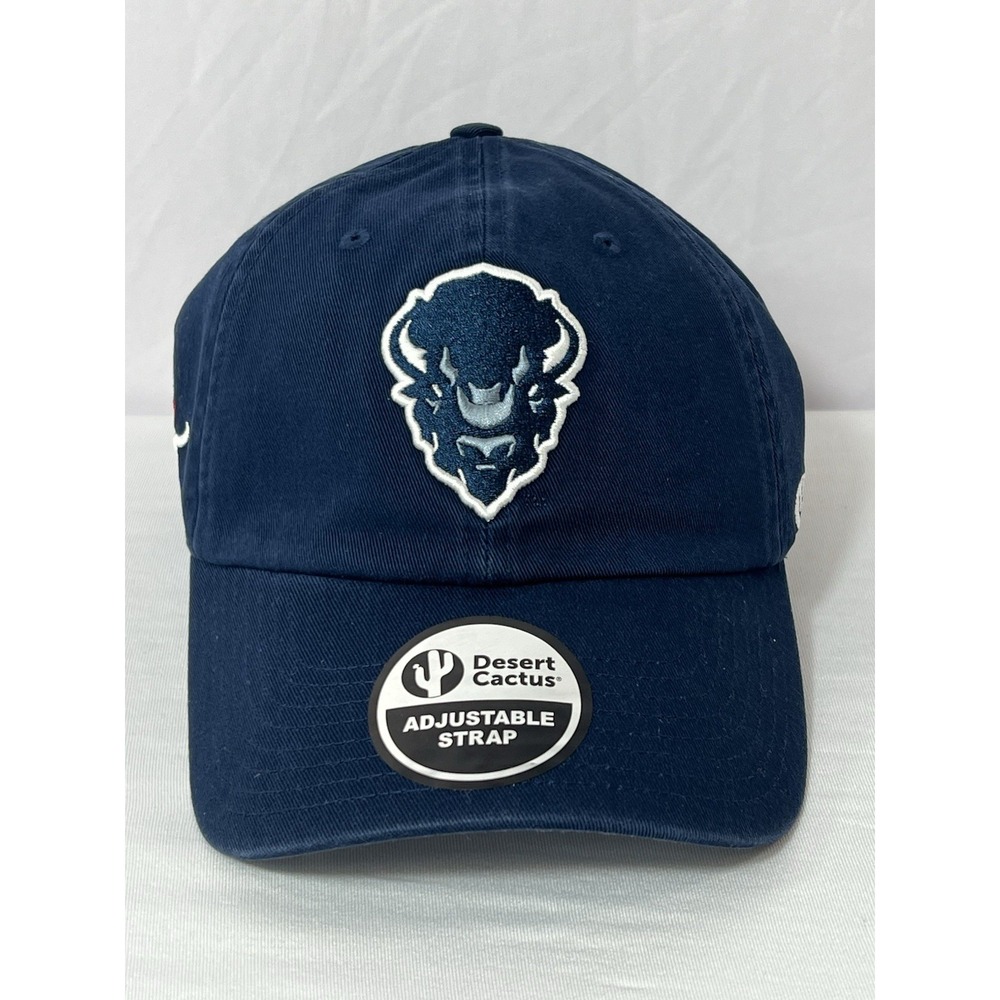 Desert Cactus Howar University Baseball Hat Bison‎ HU Brimmed Blue Adjustable